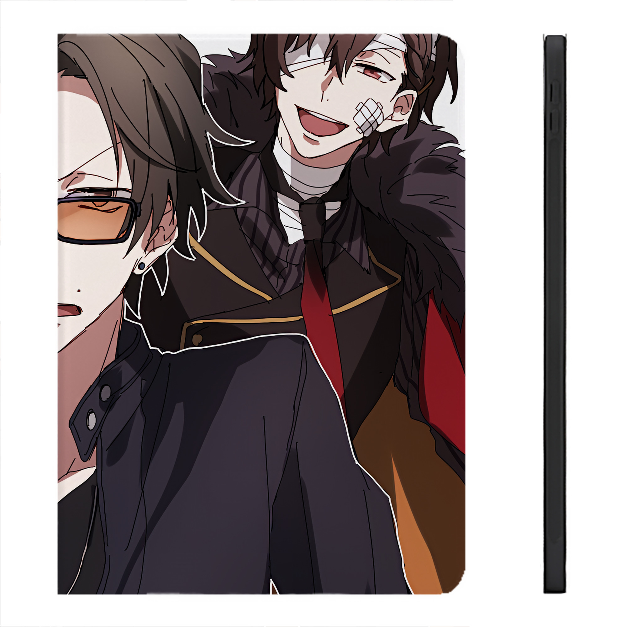 （画像用） 文豪ストレイドッグス Bungo Stray Dogs IPadケース ペンホルダー付き ブックスタイルデザイン